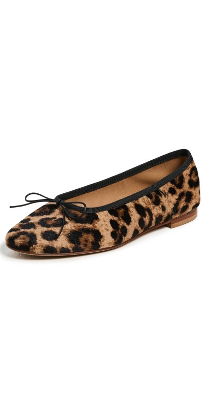 Mansur Gavriel Dance Ballerina Flats Leopard/Black