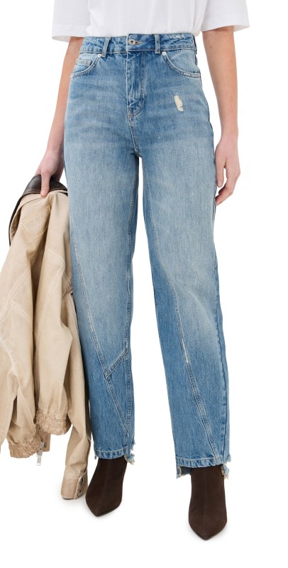 HALFBOY Boyfriend Jeans Light Blue Denim