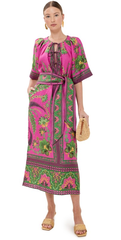 FARM Rio Ana Tapestry Pink Maxi Dress Ana Tapestry Pink