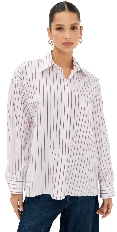 TWP New Earl Button Down White/Red