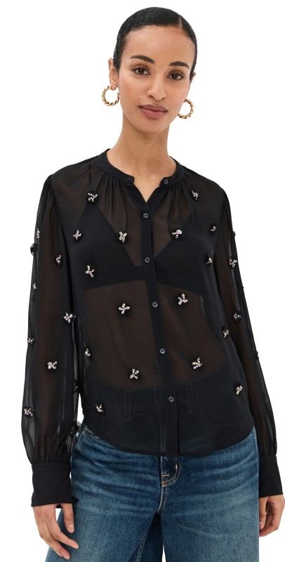 Ulla Johnson Bea Blouse Noir