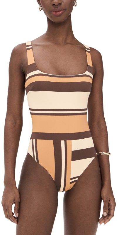SIR. Mahogany One Piece Cantina Stripe