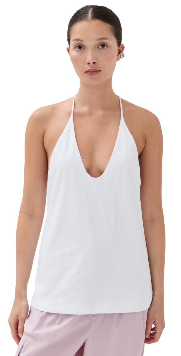 Tibi T-Shirt Program Racerback Tank White