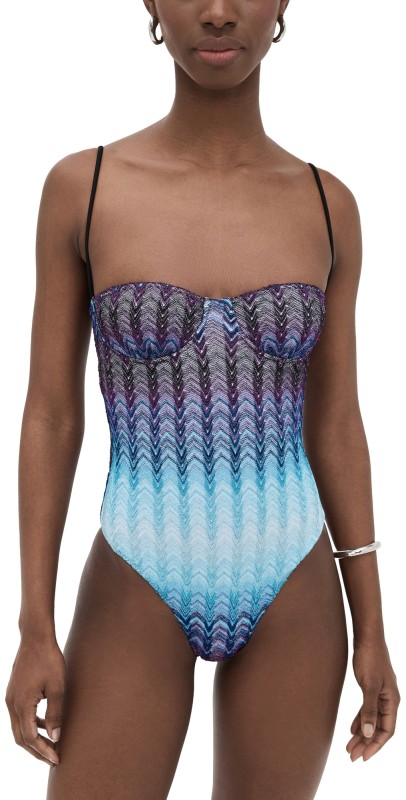 Missoni One Piece Multi Blue