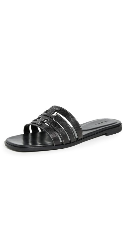 Tory Burch Ines Cage Slides Perfect Black / Perfect Black