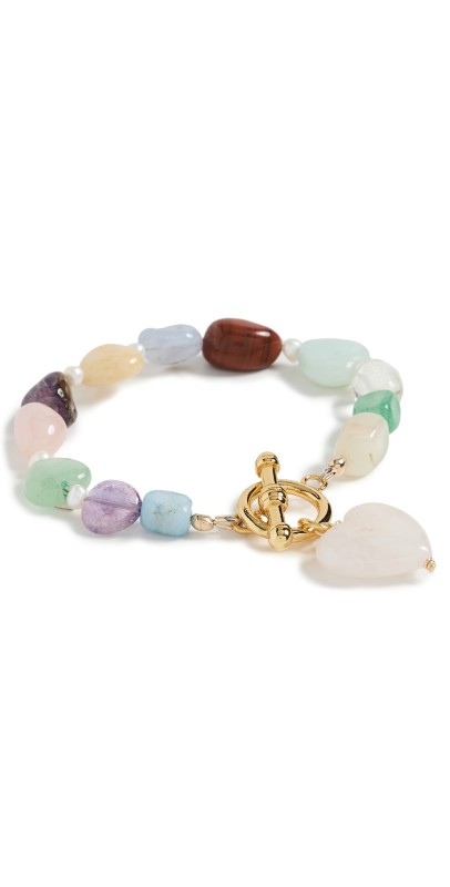 Brinker + Eliza Brooke Bracelet Pastel Gemstone Mult