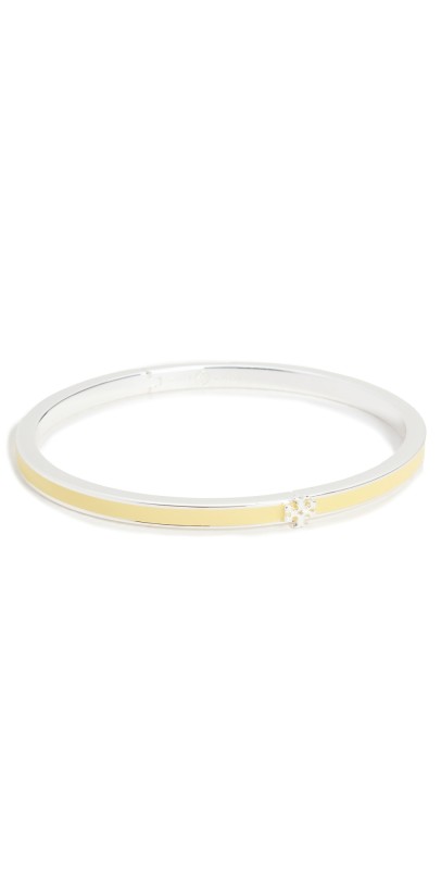 Tory Burch Thin Kira Bracelet Light Silver/Lemon Zest
