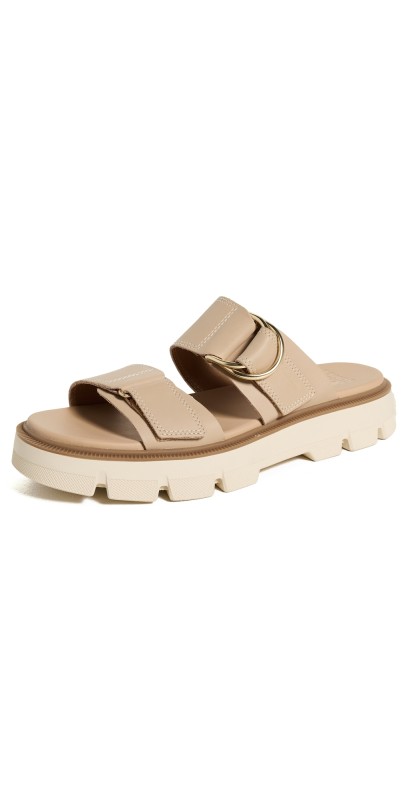 Sorel Rein Slide Sandals Honest Beige/Bleached Ceramic