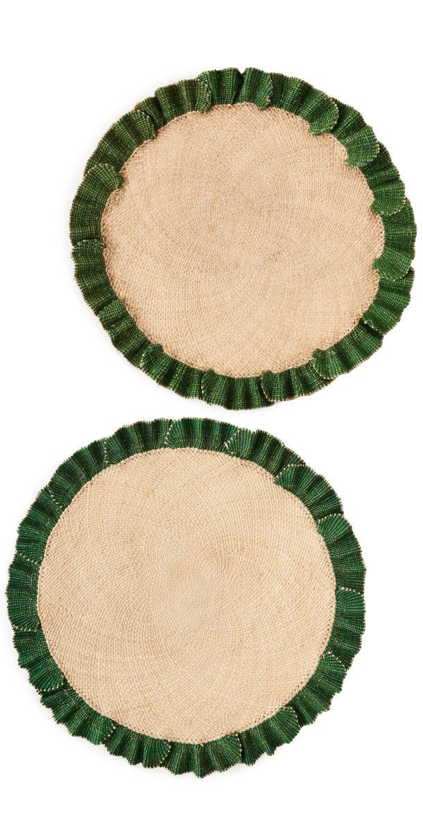 Johanna Ortiz Dark Jungle Orpua Placemat Set of 2 Dark Jungl