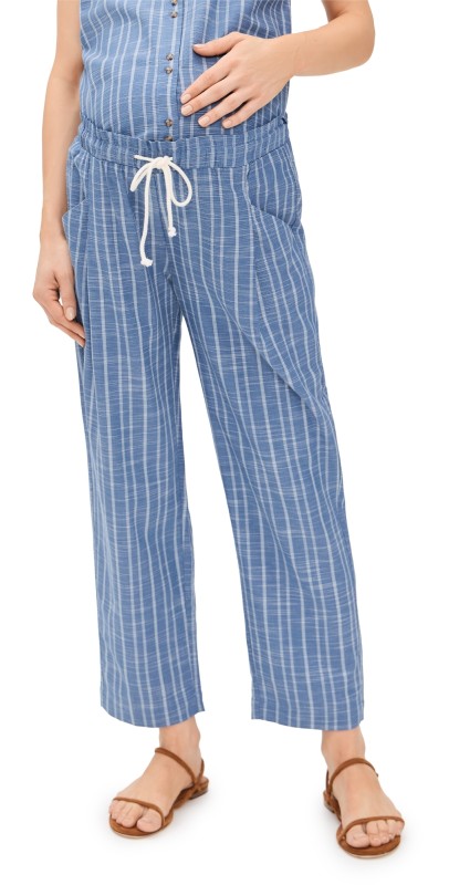 HATCH The Jude Pants Blue/White Stripe