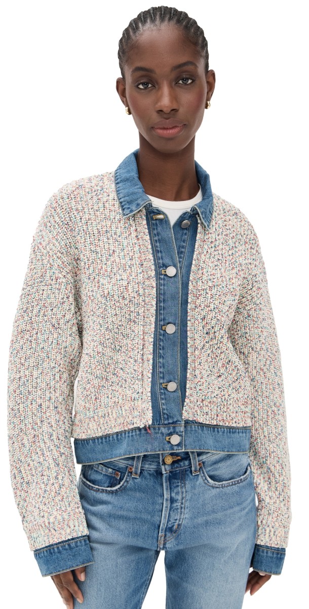 BLANKNYC Happy Place Cardigan Jacket Multi Color