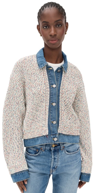 BLANKNYC Happy Place Cardigan Jacket Multi Color