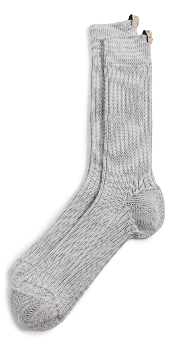 Comme Si The Merino Chunky Socks Ash Grey