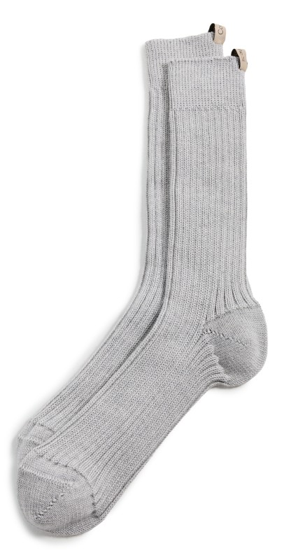 Comme Si The Merino Chunky Socks Ash Grey
