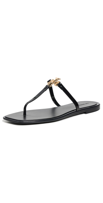 Tory Burch Roxanne Jelly Sandals Perfect Black / Gold