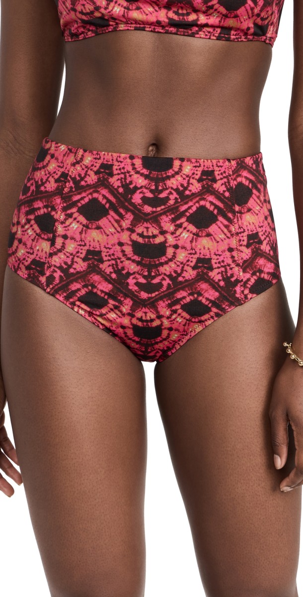 Ulla Johnson Zahara Bikini Bottoms Wild Rose