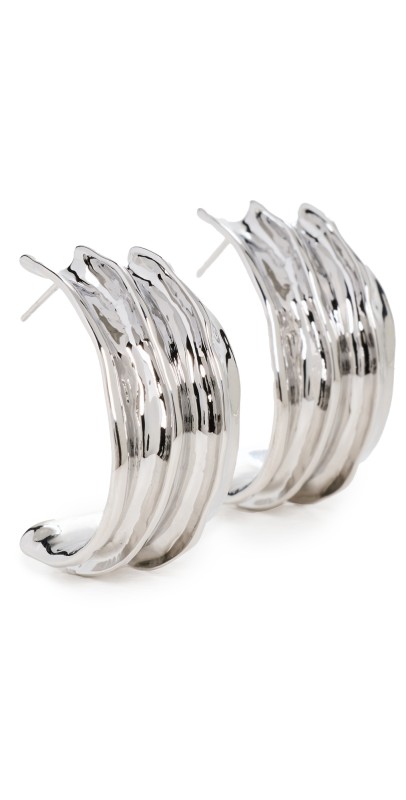 SHASHI Ace Earrings Silver