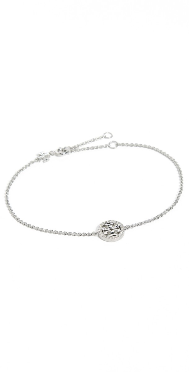 Tory Burch Miller Pave Chain Bracelet Tory Silver / Crystal