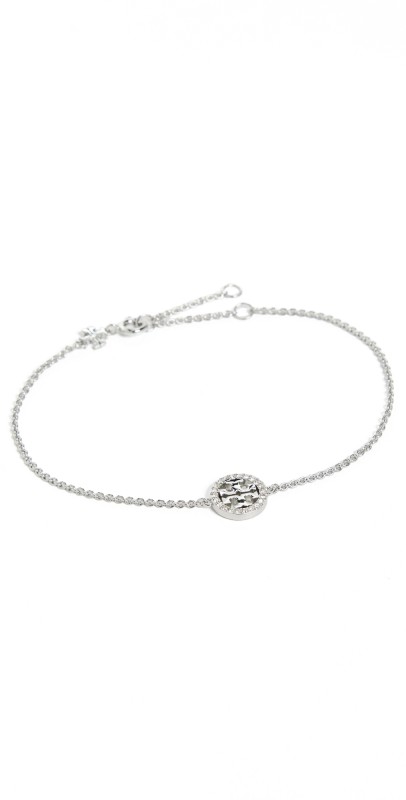 Tory Burch Miller Pave Chain Bracelet Tory Silver / Crystal