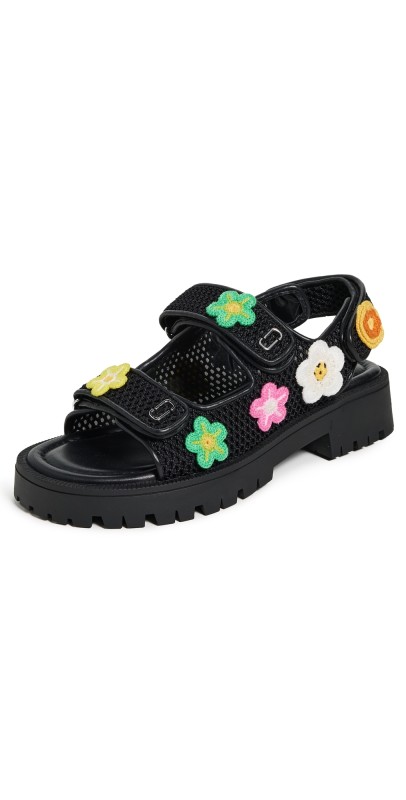 Marc Jacobs The J Marc Strap Sport Sandals Black Multi