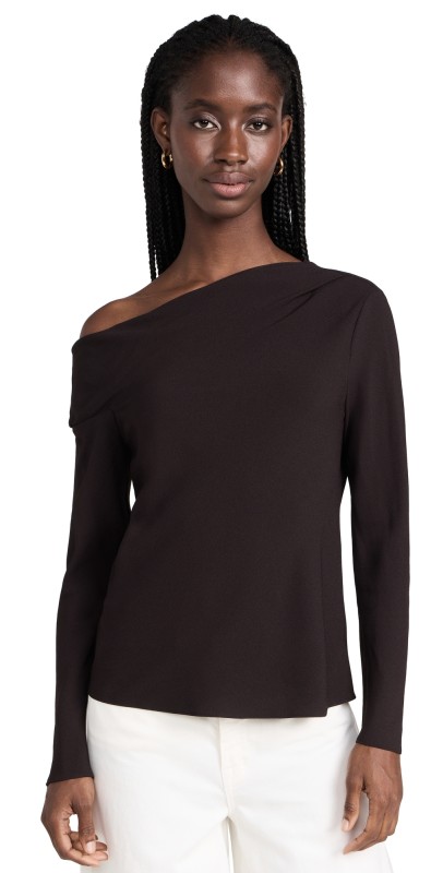 Theory Off Shoulder Top Mink