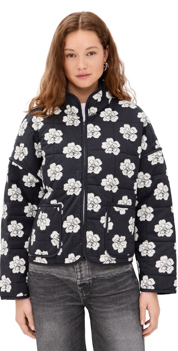 Free People Chloe Jacket Night Blooms