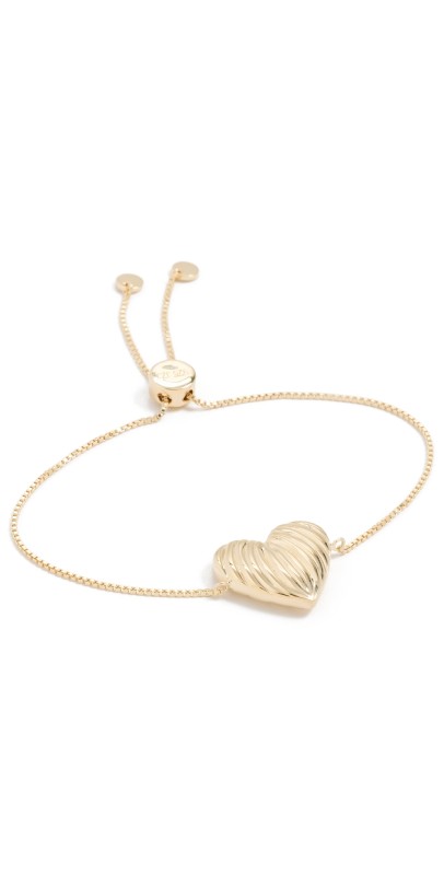 Jennifer Zeuner Jewelry Luba Bracelet 14k Yellow Gold Plated Silver