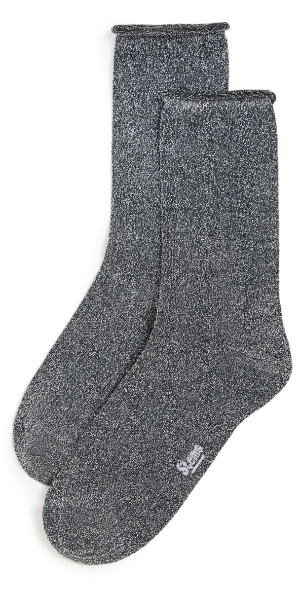 Stems Fine Metallic Rolled Socks Sto
