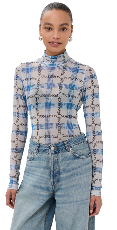 JW Anderson Turtleneck Underpinning Tee Blue