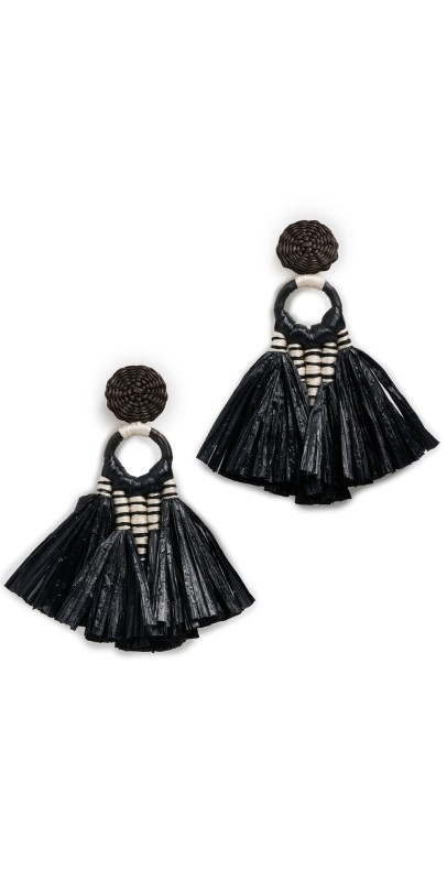 Johanna Ortiz Iconic Black Eternal Existence Earrings Iconic Black/Ecru