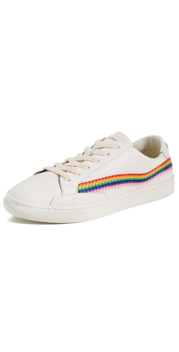 Soludos Ibiza Classic Leather Sneakers Oasis White