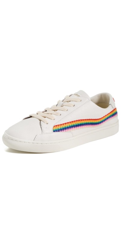 Soludos Ibiza Classic Leather Sneakers Oasis White