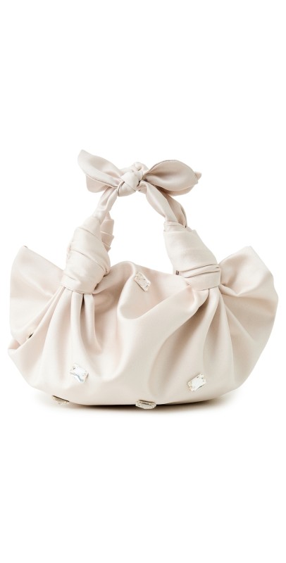 NLA Collection Knot Bag Champagne With Crystals