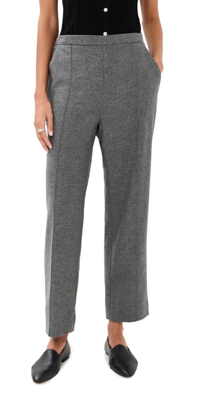 Vince Wool Blend Easy Pull On Pants Med H Grey