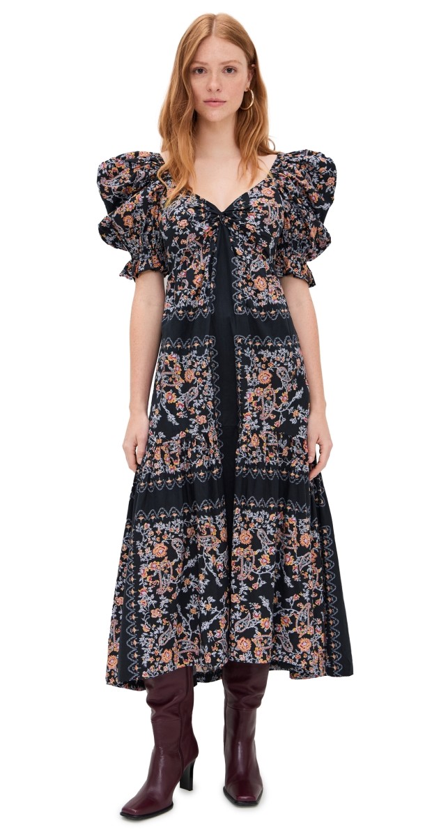 Cleobella Jewel Ankle Dress Dark La Ramos Print