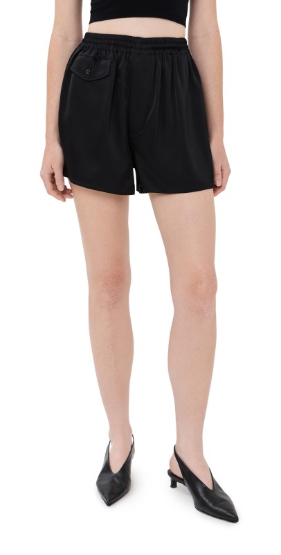 Peter Do Sando Mini Shorts Black