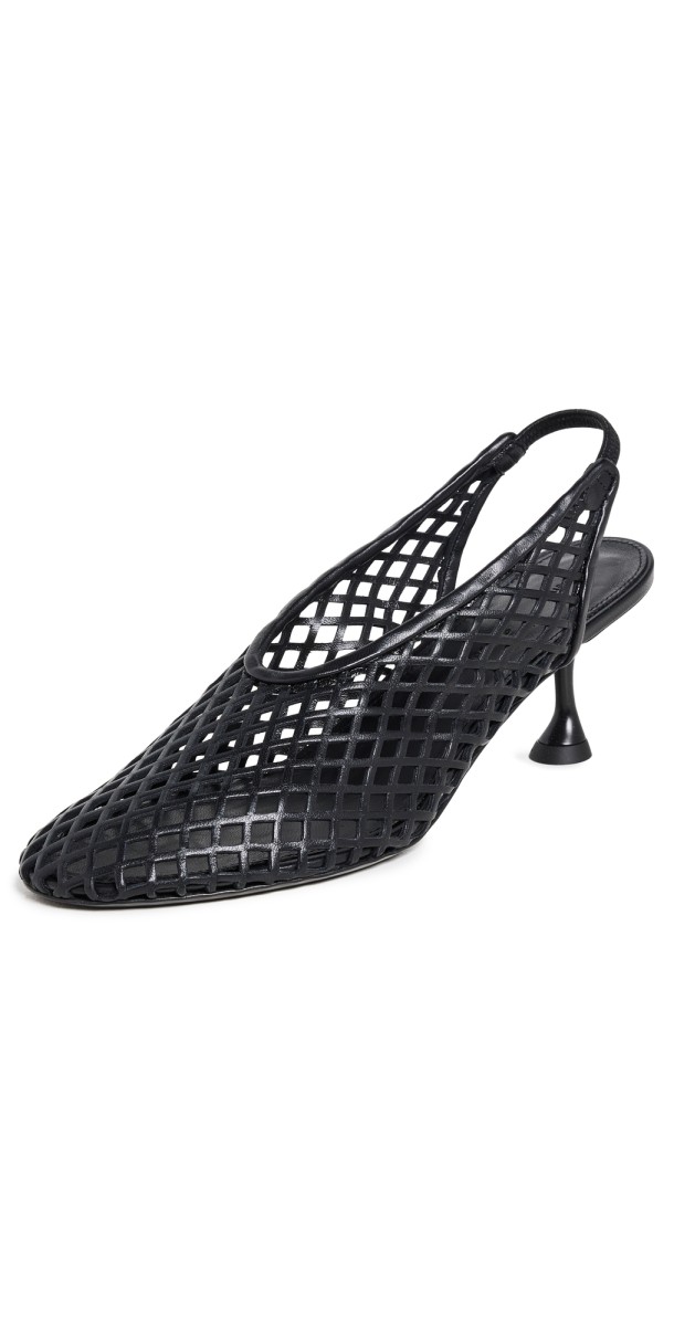 Proenza Schouler Tee Perforated Slingback Pumps Black