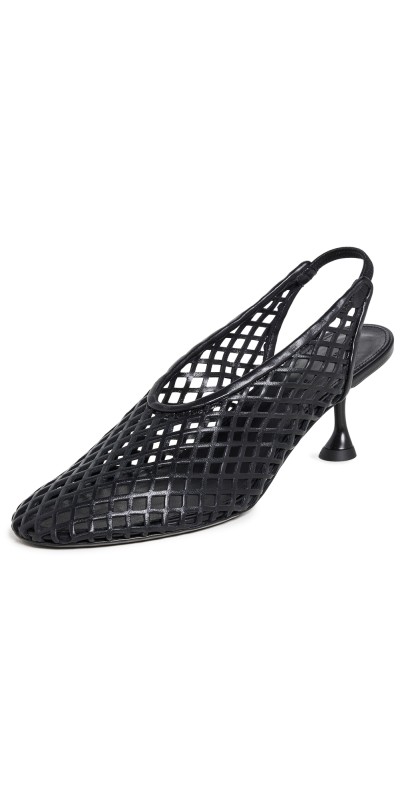 Proenza Schouler Tee Perforated Slingback Pumps Black