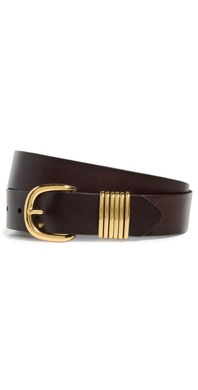 Madewell Multi Keeper Belt Cherry Wood