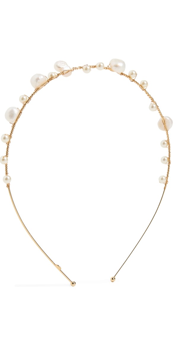 Jennifer Behr Tasha Headband Pearl