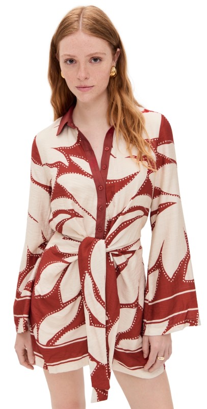 Seven Wonders Arlette Sleeved Mini Dress Arlette Red