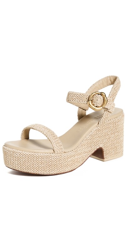 Cult Gaia Clara Platform Sandals Natural