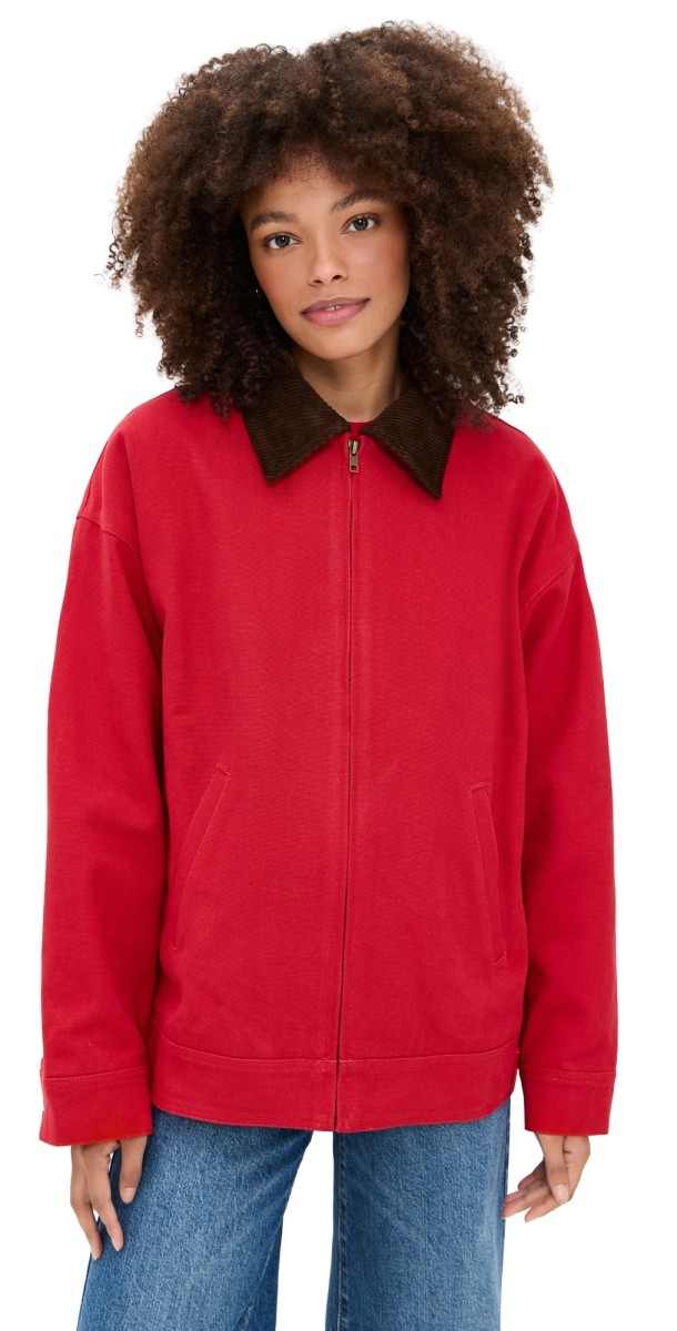 Lioness Workwear Barn Jacket Burgundy
