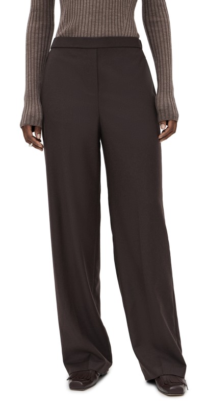 Theory Wide Pull On Pants Cacao