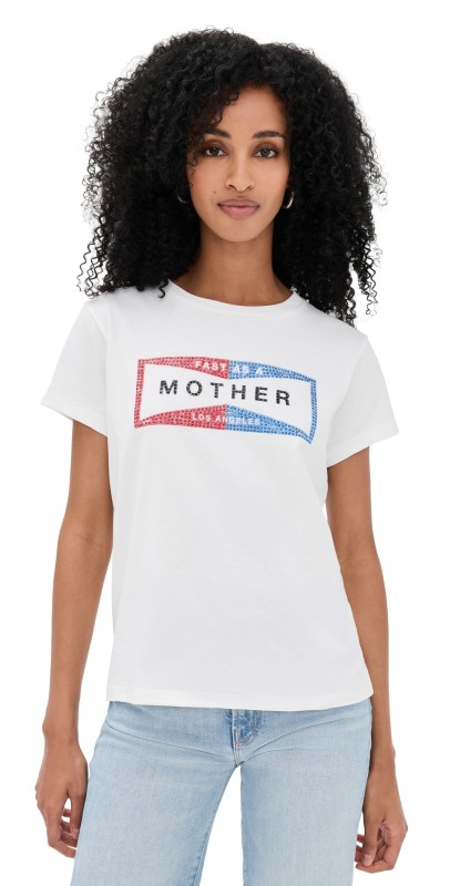 MOTHER The Boxy Goodie Goodie Tee Fluff Fast As Mother