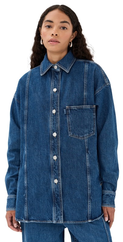 3.1 Phillip Lim Denim Shirt Jacket Indigo