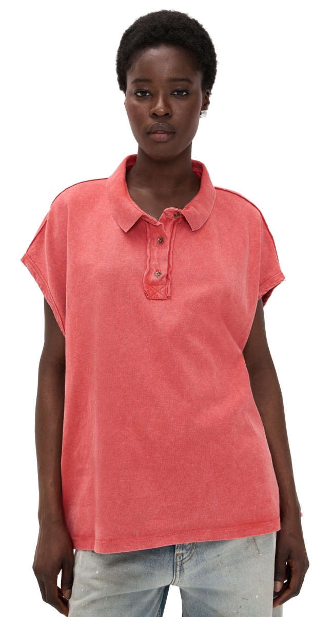 Free People Keep On Polo Clean Ivory