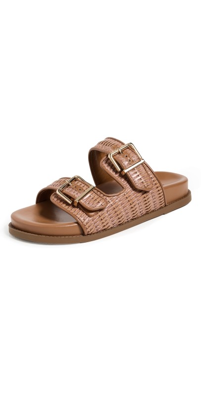 Schutz Naomi Footbed Sandals Miele