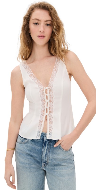 Reformation Cristina Top Gossamer