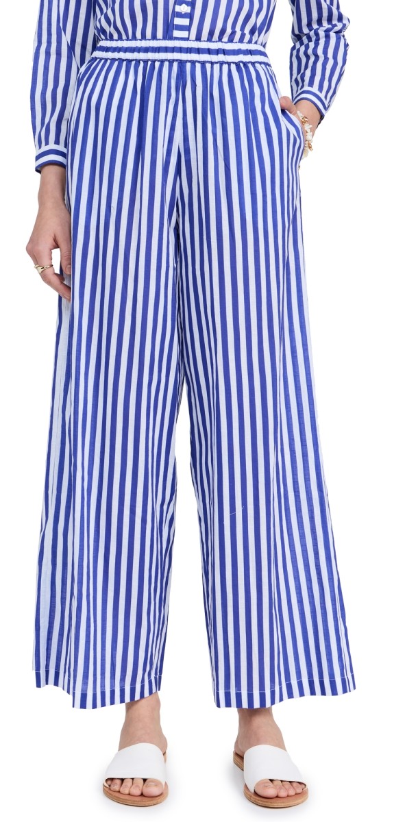 Playa Lucila Coverup Pant Navy/White Stripe